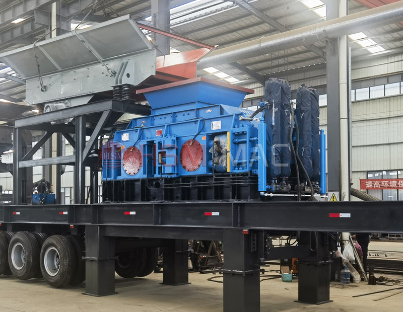 移動(dòng)對(duì)輥破碎機(jī) 