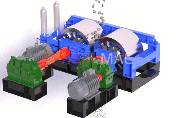 對輥破碎機工作原理